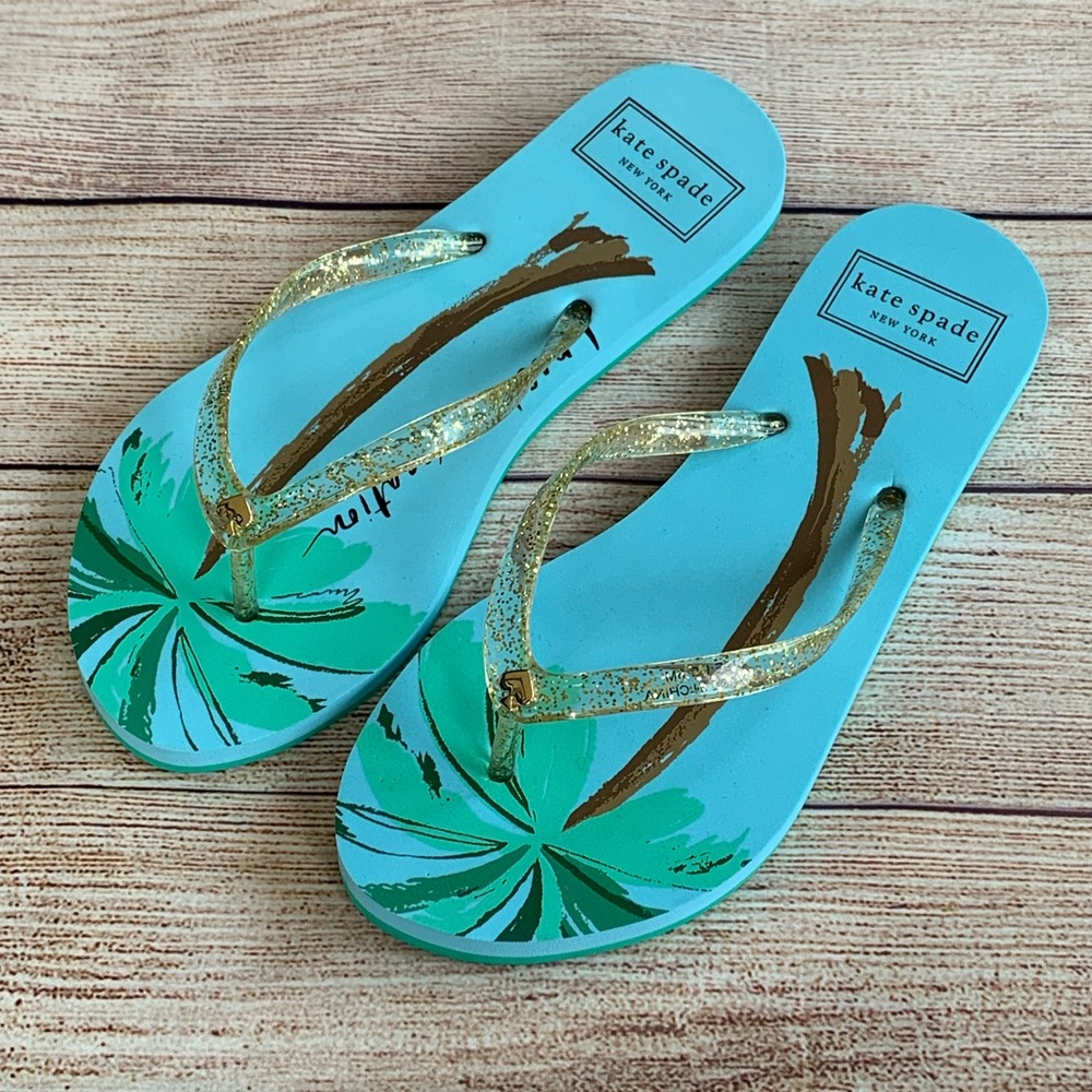 NEW Kate Spade ♠️ ‘Need a Vacation’ Flip Flops